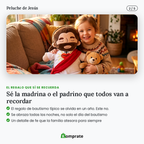 Peluche de Jesús que respira, canta y calma