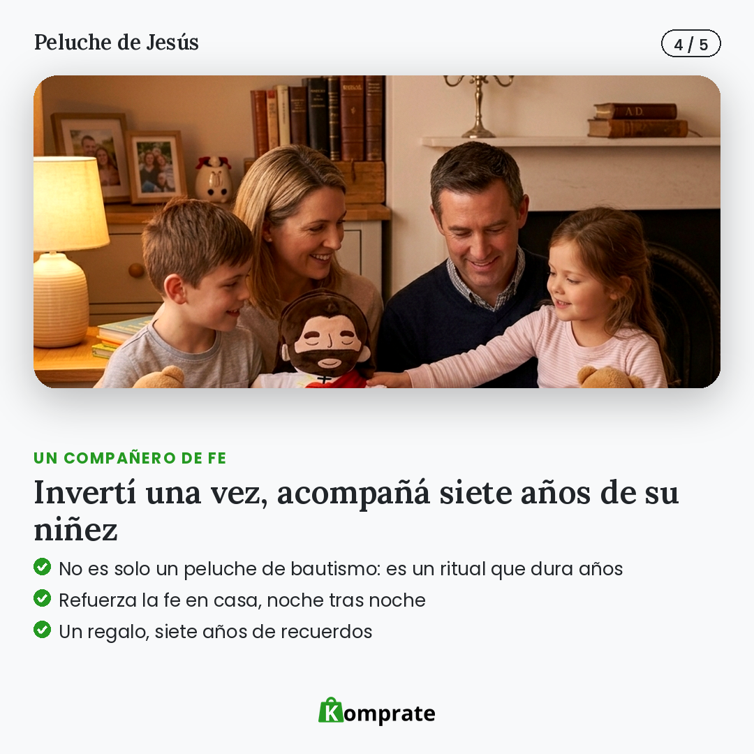 Peluche de Jesús que respira, canta y calma
